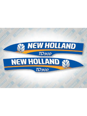 TAKIM YAZI NEW HOLLAND MAVİ ZEMİN YM - New Holland TD - 90D - AV5700 - 1 Adet
