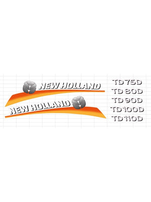 TAKIM YAZI NEW HOLLAND FOLYA KESİM - New Holland TD - 75D - AV5760 - 1 Adet