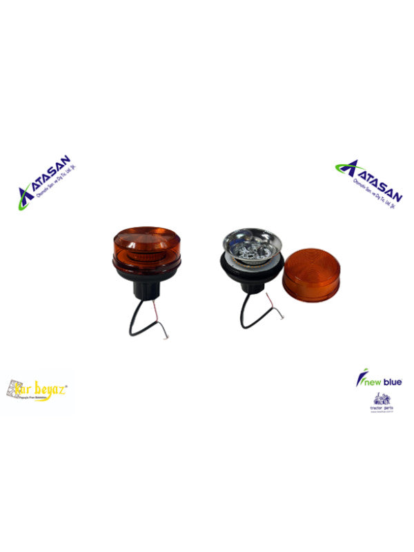 ÇAKAR LAMBA LEDLİ MIKNATISLI ÇİFT FİŞLİ ÇAKMAK SOKETLİ 12-24v - New Holland - Massey Ferguson - Erkunt - Tümosan - Steyr-Başak - EMR-11 - 1 Adet