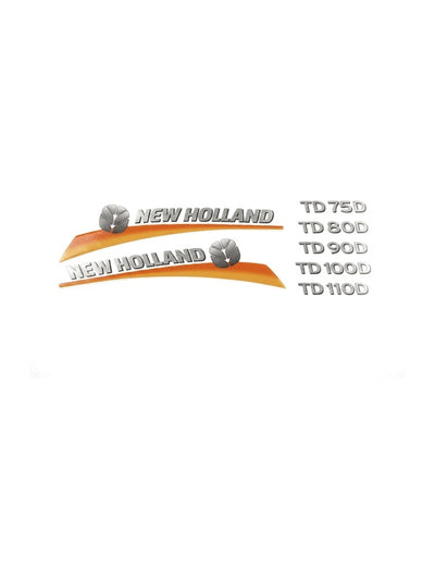 TAKIM YAZI NEW HOLLAND FOLYA KESİM - New Holland TD - 100D - AV5790 -   1  Adet