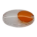 ÖN SİNYAL LAMBA CAMI OVAL YM - New Holland TT - TD - 5098225-A -   1  Adet