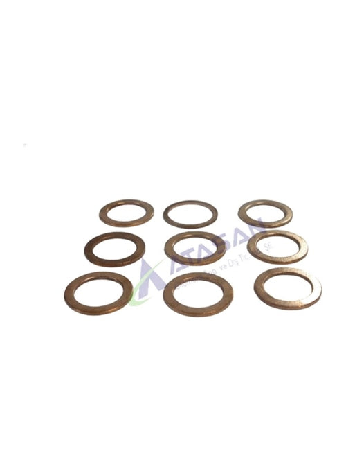 METRİK BAKIR PUL Metrik 6 İç Çap : 6,10 Dış Çap:10,10 Kalınlık:1,20mm  9982964 - New Holland - Massey Ferguson - Erkunt - Tümosan - Steyr-Başak - HRL5040 -   50  Adet