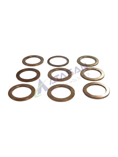 METRİK BAKIR PUL Metrik 10 İç Çap : 10,20 Dış Çap:14,30 Kalınlık:1,20mm - New Holland - Massey Ferguson - Erkunt - Tümosan - Steyr-Başak - HRL5080 -   50  Adet