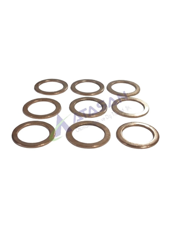 METRİK BAKIR PUL Metrik 24 İç Çap :20,20 Dış Çap:26,10  Kalınlık:1,20mm - New Holland - Massey Ferguson - Erkunt - Tümosan - Steyr-Başak - HRL5210 -   50  Adet - Yaman Traktör Yedek Parça