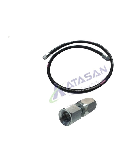 HİDROLİK  DAMPER HORTUMU 5/8 Vidalı - New Holland - Massey Ferguson - Erkunt - Tümosan - Steyr-Başak - 230cm -   1  Adet