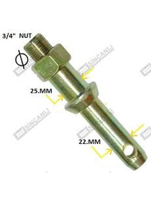 TİLLER PİMİ ALP 25x22  3/4 Somunlu - New Holland - Massey Ferguson - Erkunt - Tümosan - Steyr-Başak - AS5020 -   1  Adet