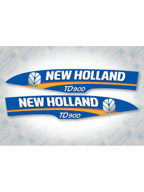 TAKIM YAZI NEW HOLLAND MAVİ ZEMİN YM - New Holland TD - 90D - AV5700 -   1  Adet