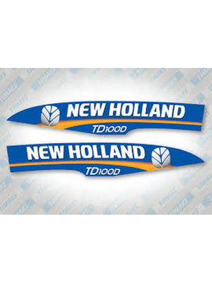 TAKIM YAZI NEW HOLLAND MAVİ ZEMİN YM - New Holland TD - 100D - AV5710 -   1  Adet