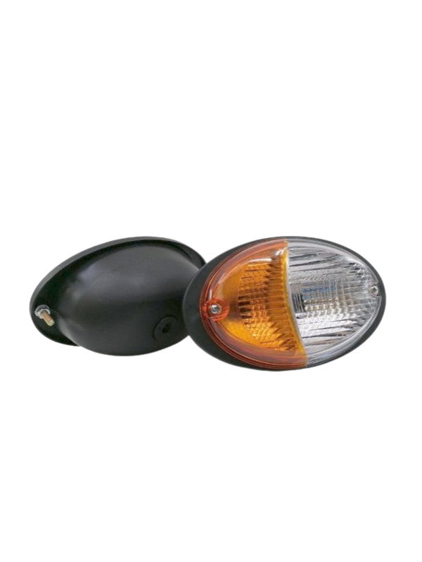 ÖN SİNYAL LAMBA CAMI OVAL R-L EM GÖMMELİ (STP00072C) - New Holland TT - TD - 5098225-A -   1  Adet