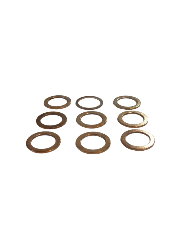 METRİK BAKIR PUL Metrik 14 İç Çap :14,20 Dış Çap:20,0 Kalınlık:1,20mm - New Holland - Massey Ferguson - Erkunt - Tümosan - Steyr-Başak - HRL5120 -   50  Adet