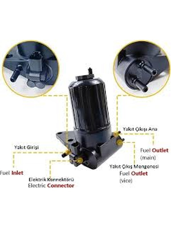 LİFT PUMP MAZOT OTOMATİĞİ KISA KABLOLU  8012  ULPK0039 - Massey Ferguson 266 - 3050 - 60 - Erkunt - Hattat - ULPK0040 -   1  Adet
