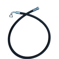 HİDROLİK DİREKSİYON HORTUMU BASINÇ BİR UCU Eğri - Massey Ferguson 135 - 240 - 255 - 132cm -   1  Adet
