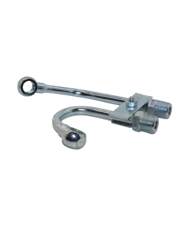 DAMPER ÇIKIŞ BORU SETİ ÇİFTLİ KISA TAKIM 20cm 5087875 - New Holland 55.46 - 55 - 5087873 -   1  Adet