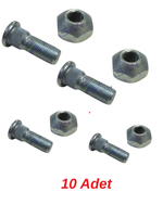 ÖN TEKER BİJONU SOMUNLU 1/2x38 - Massey Ferguson 165 - 285 - 831420 -   10  Adet