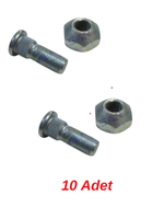 ÖN TEKER BİJONU SOMUNLU 1/2x38 - Massey Ferguson 165 - 285 - 831420 -   10  Adet