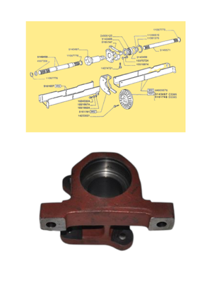 ÖN DİFRANSİYEL ŞAFT ASKISI - New Holland TD - 65D - 55D - 5161747 -   1  Adet
